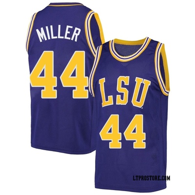 Men's Adam Miller LSU Tigers Replica Original Retro Brand Performance Basketball Jersey - Purple
