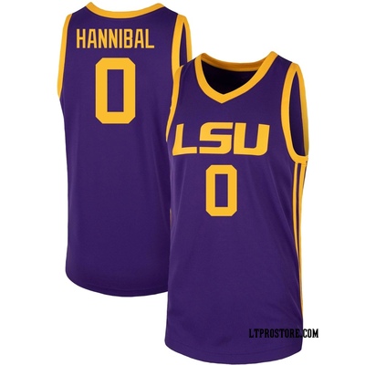 Men's Trae Hannibal LSU Tigers Replica Basketball Jersey - Purple