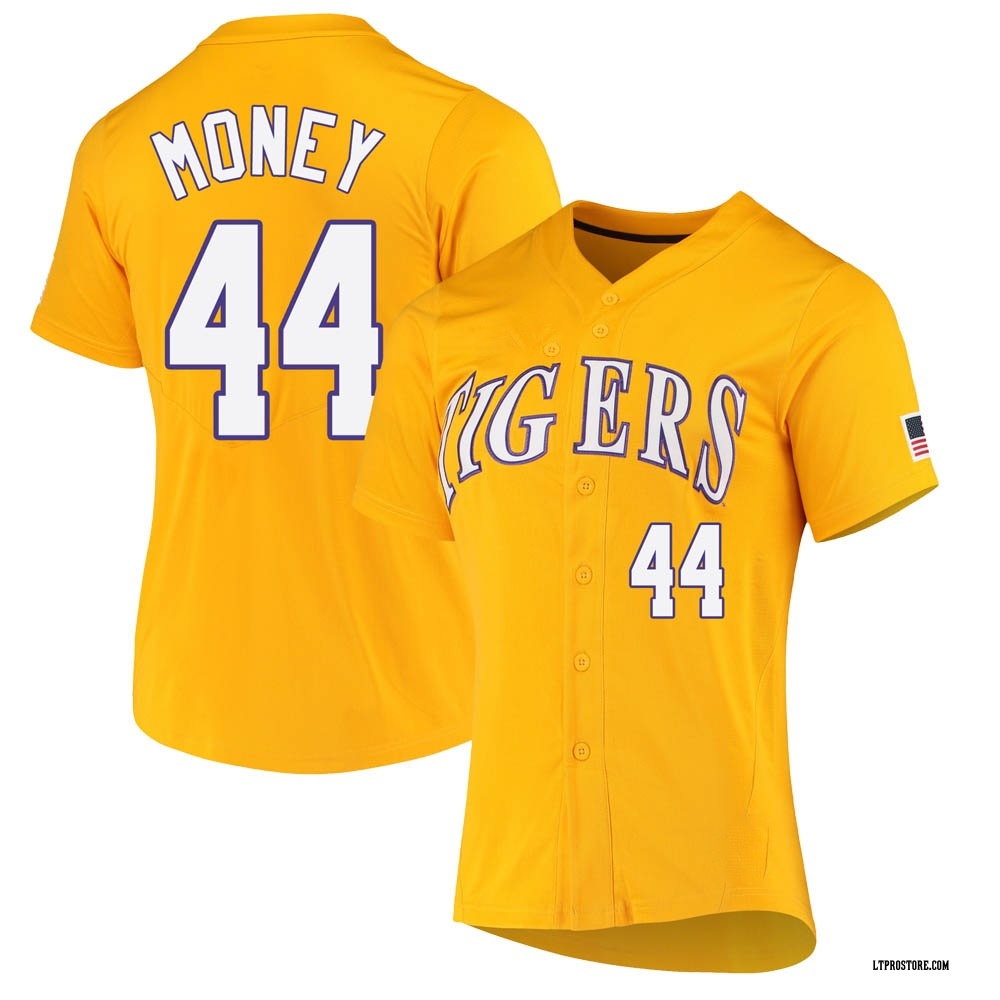 Women's Blake Money LSU Tigers Replica Full-Button Baseball Jersey - Yellow