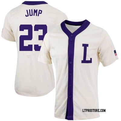 Women's Gage Jump LSU Tigers Replica Natural Full-Button Baseball Jersey
