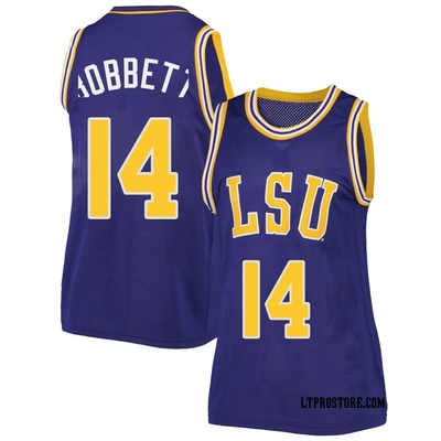 Women's Jaden Bobbett LSU Tigers Replica Original Retro Brand Performance Basketball Jersey - Purple