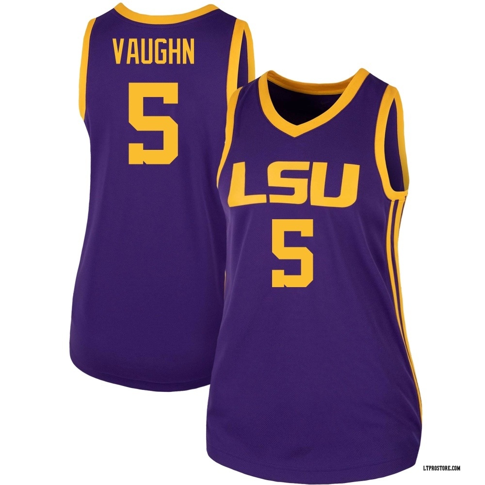 Women's Marcus Vaughn LSU Tigers Replica Basketball Jersey - Purple
