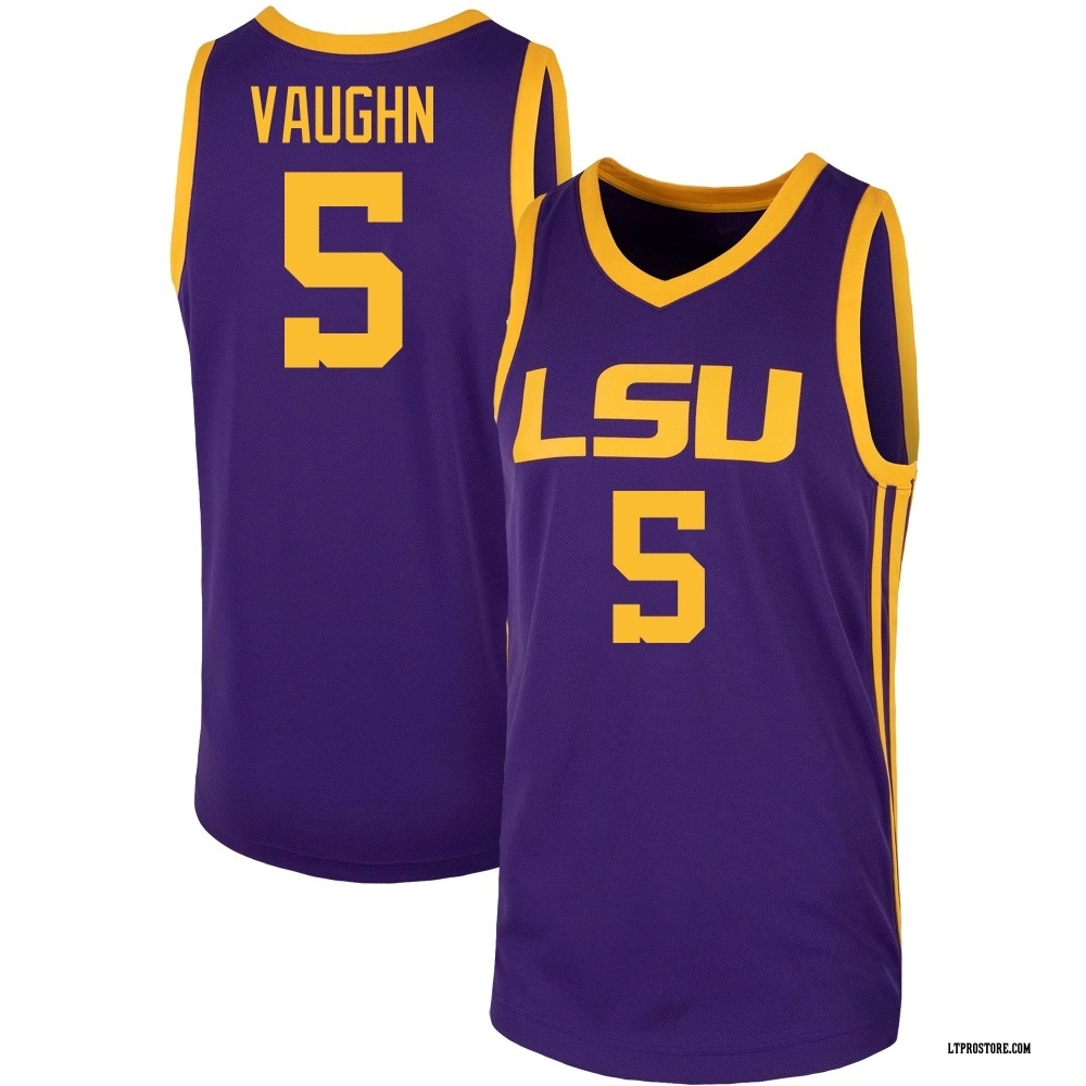 Youth Marcus Vaughn LSU Tigers Replica Basketball Jersey - Purple
